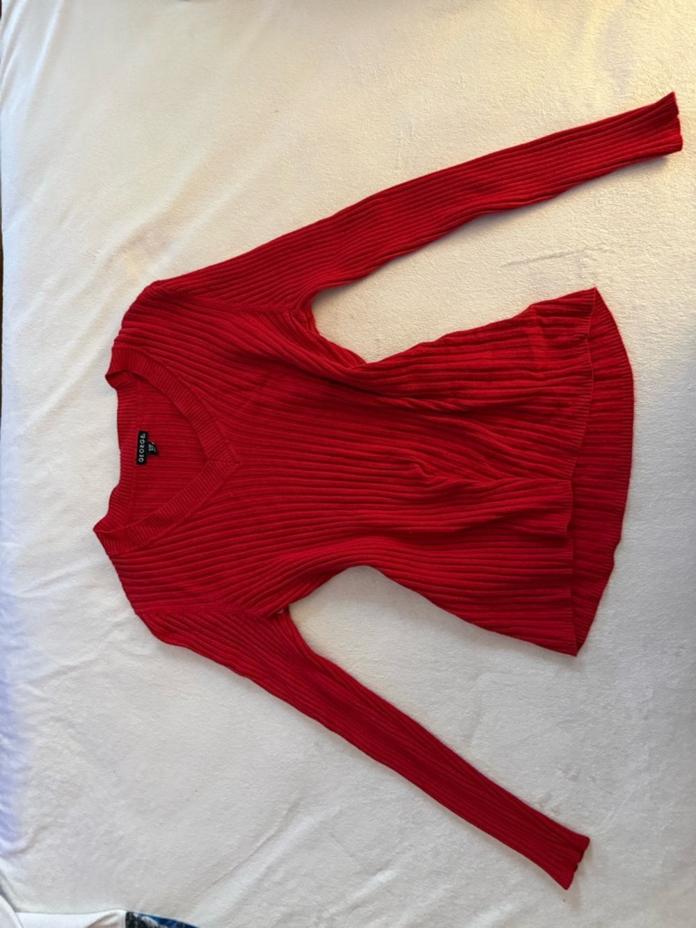 Ribbed V-Neck Sweater